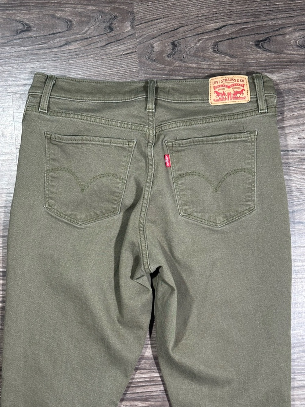 LEVI’S Olive Green 311 SHAPING SKINNY Stretch 5 Pocket Jeans 31 - Picture 8 of 13